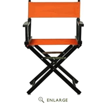Betterbeds 200-02-021-59 18 in. Directors Chair Black Frame with Tangerine Canvas BE4257572